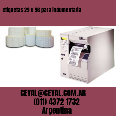 etiquetas 29 x 96 para indumentaria