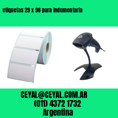 etiquetas 29 x 98 para indumentaria
