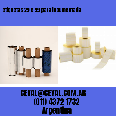 etiquetas 29 x 99 para indumentaria
