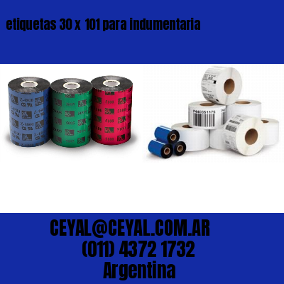 etiquetas 30 x 101 para indumentaria
