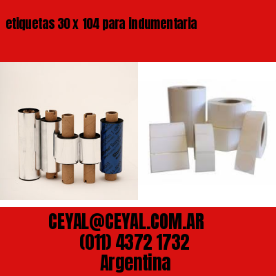 etiquetas 30 x 104 para indumentaria