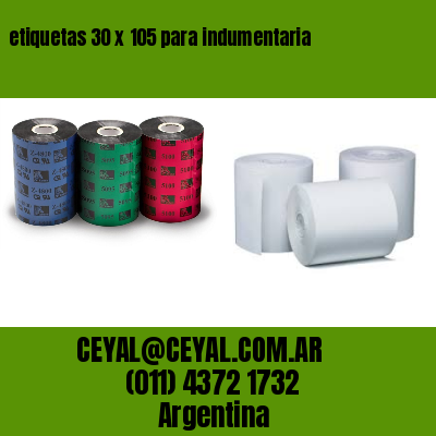etiquetas 30 x 105 para indumentaria