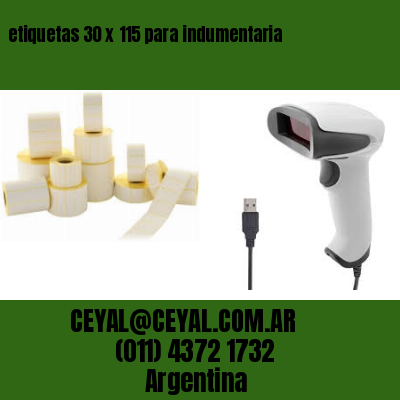 etiquetas 30 x 115 para indumentaria