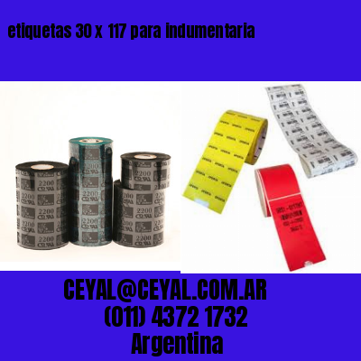 etiquetas 30 x 117 para indumentaria