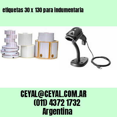 etiquetas 30 x 130 para indumentaria
