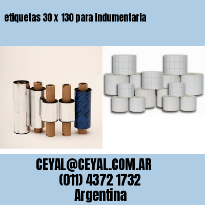 etiquetas 30 x 130 para indumentaria