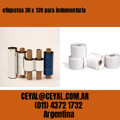 etiquetas 30 x 139 para indumentaria