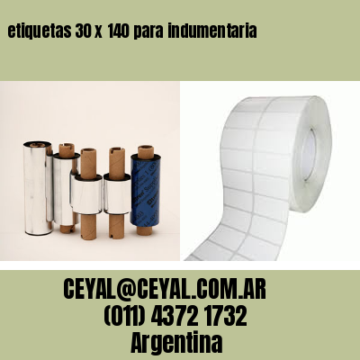 etiquetas 30 x 140 para indumentaria