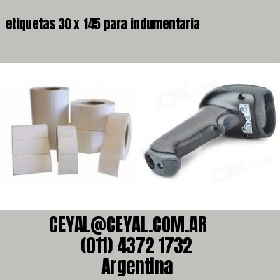 etiquetas 30 x 145 para indumentaria