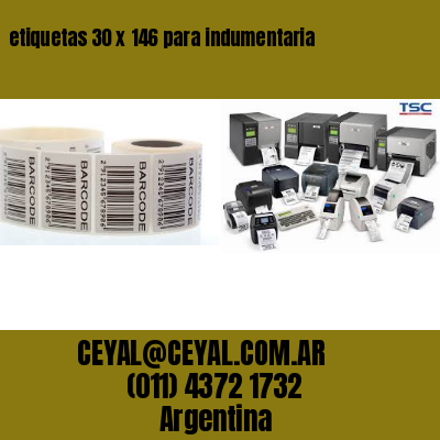 etiquetas 30 x 146 para indumentaria