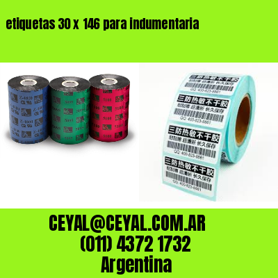 etiquetas 30 x 146 para indumentaria