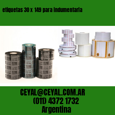 etiquetas 30 x 149 para indumentaria