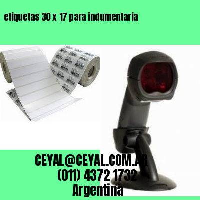 etiquetas 30 x 17 para indumentaria