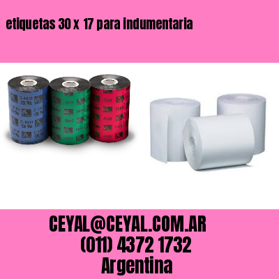 etiquetas 30 x 17 para indumentaria