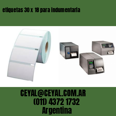 etiquetas 30 x 18 para indumentaria