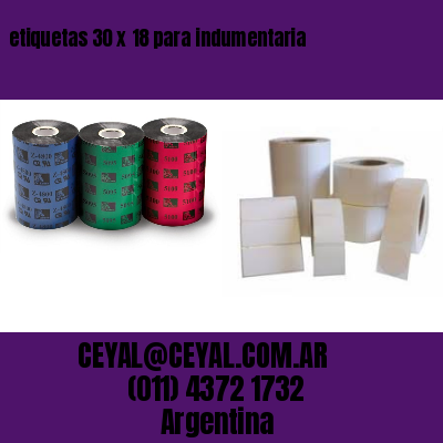 etiquetas 30 x 18 para indumentaria