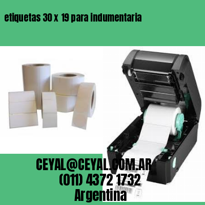 etiquetas 30 x 19 para indumentaria