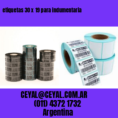 etiquetas 30 x 19 para indumentaria