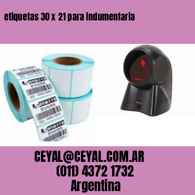 etiquetas 30 x 21 para indumentaria