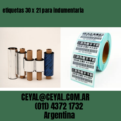 etiquetas 30 x 21 para indumentaria