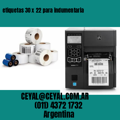 etiquetas 30 x 22 para indumentaria