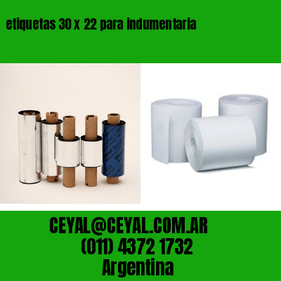 etiquetas 30 x 22 para indumentaria