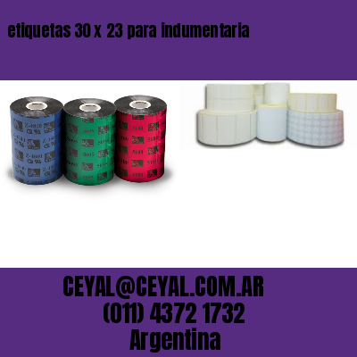 etiquetas 30 x 23 para indumentaria