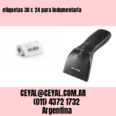 etiquetas 30 x 24 para indumentaria