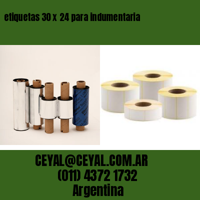 etiquetas 30 x 24 para indumentaria