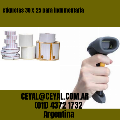 etiquetas 30 x 25 para indumentaria