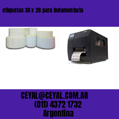 etiquetas 30 x 26 para indumentaria