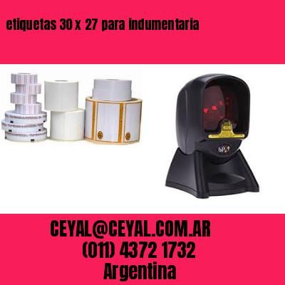 etiquetas 30 x 27 para indumentaria