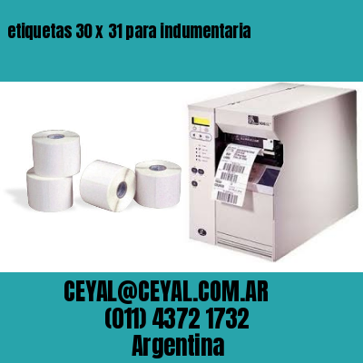 etiquetas 30 x 31 para indumentaria
