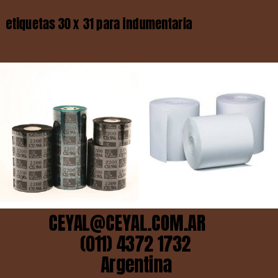 etiquetas 30 x 31 para indumentaria