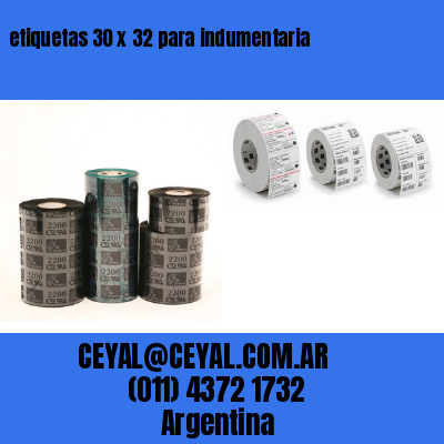 etiquetas 30 x 32 para indumentaria
