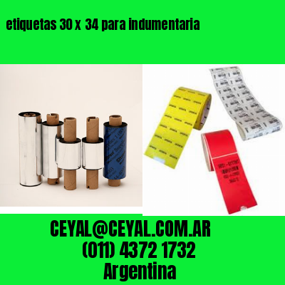 etiquetas 30 x 34 para indumentaria
