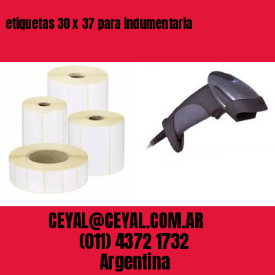etiquetas 30 x 37 para indumentaria