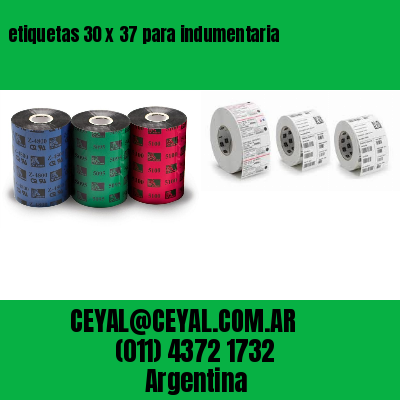 etiquetas 30 x 37 para indumentaria