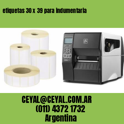 etiquetas 30 x 39 para indumentaria