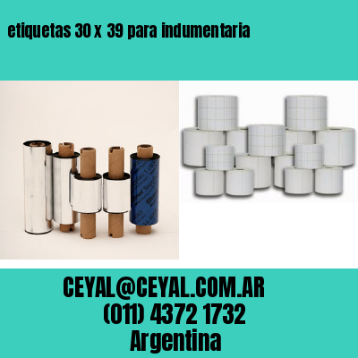 etiquetas 30 x 39 para indumentaria
