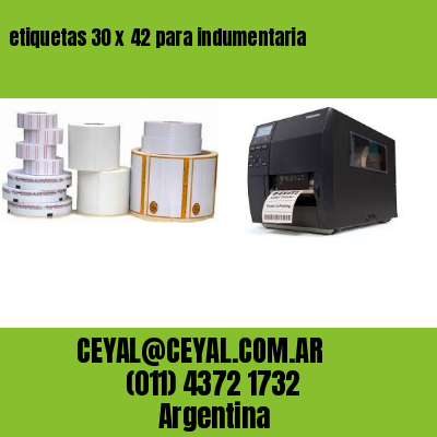 etiquetas 30 x 42 para indumentaria