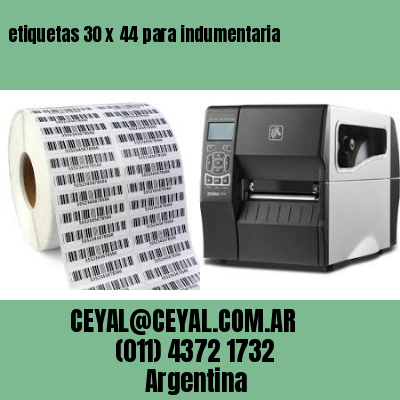 etiquetas 30 x 44 para indumentaria