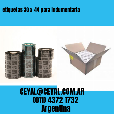 etiquetas 30 x 44 para indumentaria