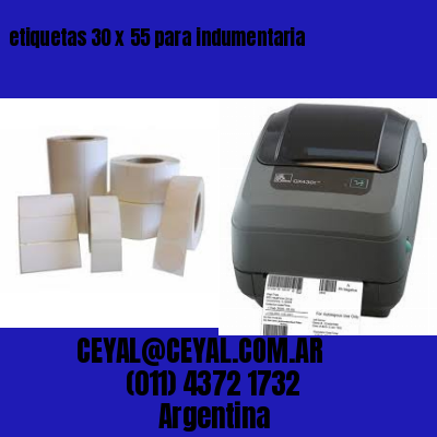 etiquetas 30 x 55 para indumentaria
