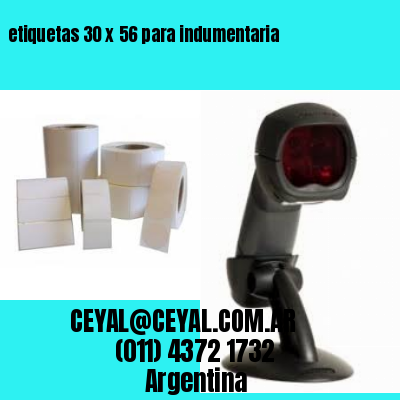 etiquetas 30 x 56 para indumentaria
