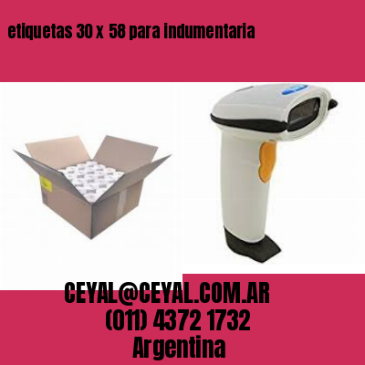 etiquetas 30 x 58 para indumentaria
