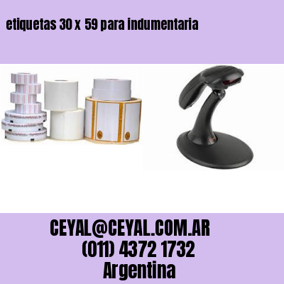 etiquetas 30 x 59 para indumentaria