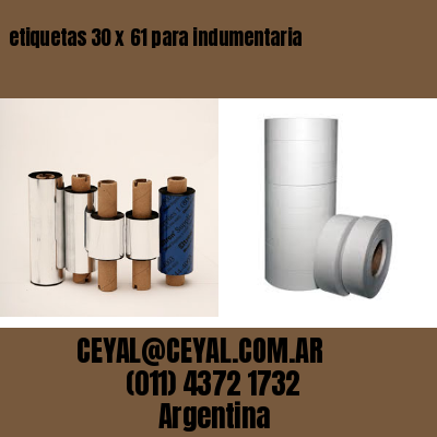 etiquetas 30 x 61 para indumentaria