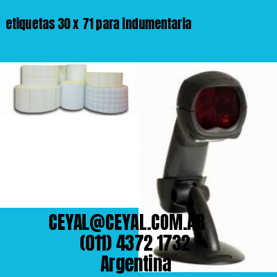 etiquetas 30 x 71 para indumentaria