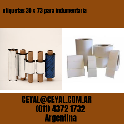 etiquetas 30 x 73 para indumentaria